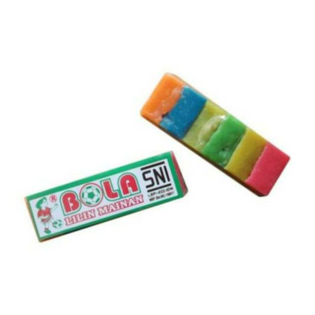 Lilin Mainan / Plastisin Bola SNI Kecil 6 Warna 1 Set Kecil