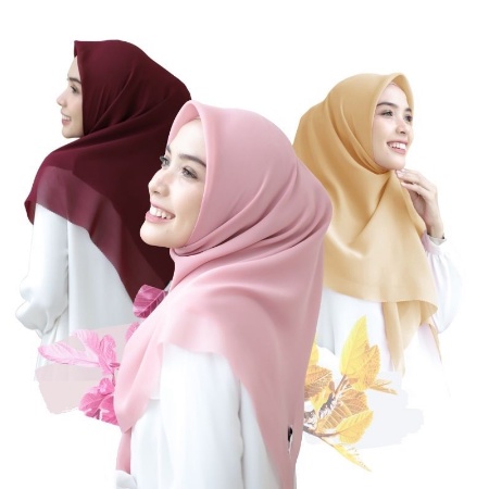 Hijab Segiempat Paris Voal Premium