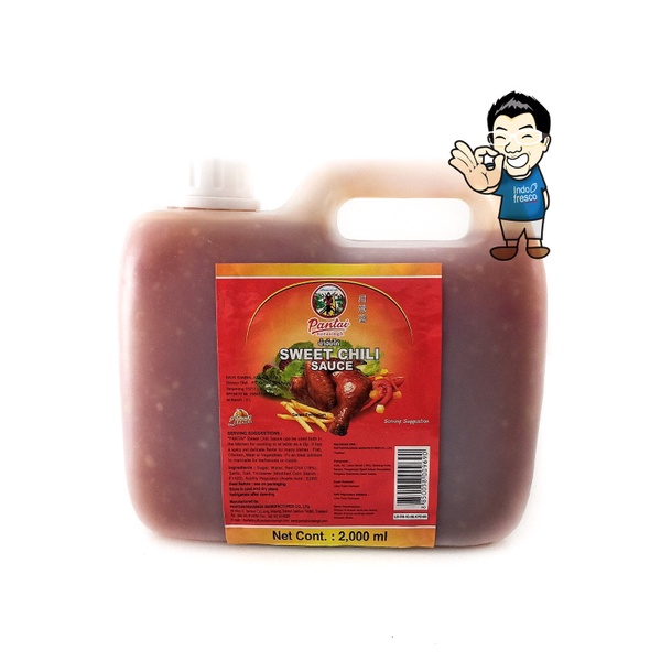 

Sambal-Aneka- Pantai Norasingh Sweet Chilli Sauce- Saus Sambal Manis Thai Jerigen 2L -Aneka-Sambal.