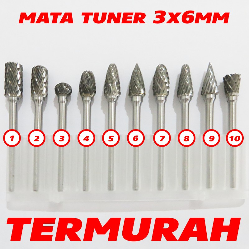 Mata Tuner Carbide / Mata Bor Tuner Porting Carbide Eceran Satuan / bor cun / cun porting / cuner