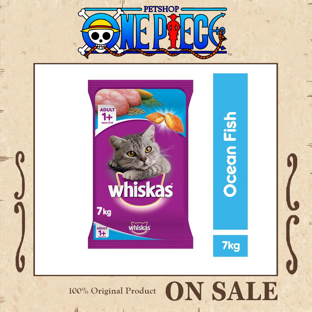 MAKANAN KUCING Whiskas Ocean Fish 7KG / Whiskas Tuna 7kg