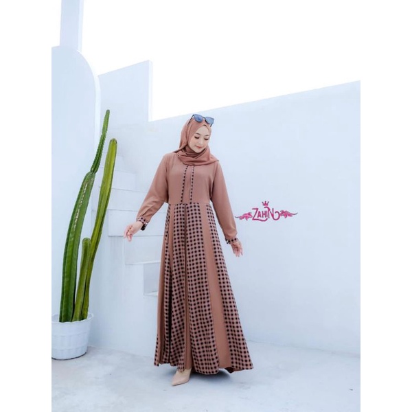 Tania Dress By Zahin Gamis Remaja Terbaru // Qiara Dress Baju Gamis Wanita Ori Label Zahin