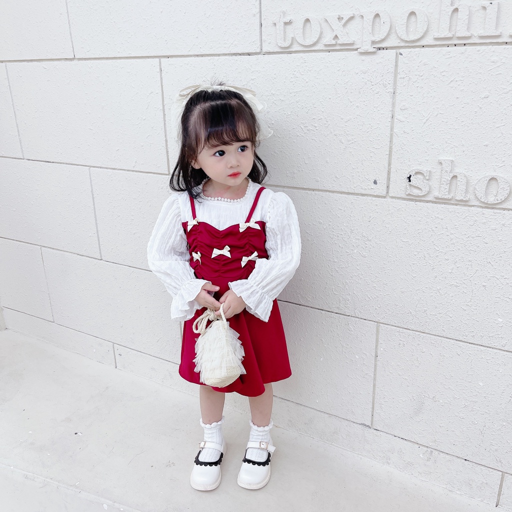 HappyOliver DRESS CHARLOTTE 2155 EBV Baju Dress Anak Perempuan Import/Dress Bayi Perempuan/Gaun Bayi Perempuan/Dress Pesta/Dress Bayi Imlek cheongsam