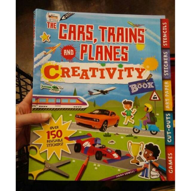 Cars,train and planes activity book