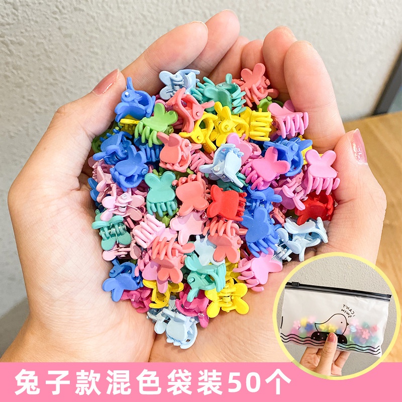 50pcs / Set Jepit Rambut Cakar Desain Kartun Bunga Bintang Mickey Warna-Warni Untuk Anak Perempuan 2022
