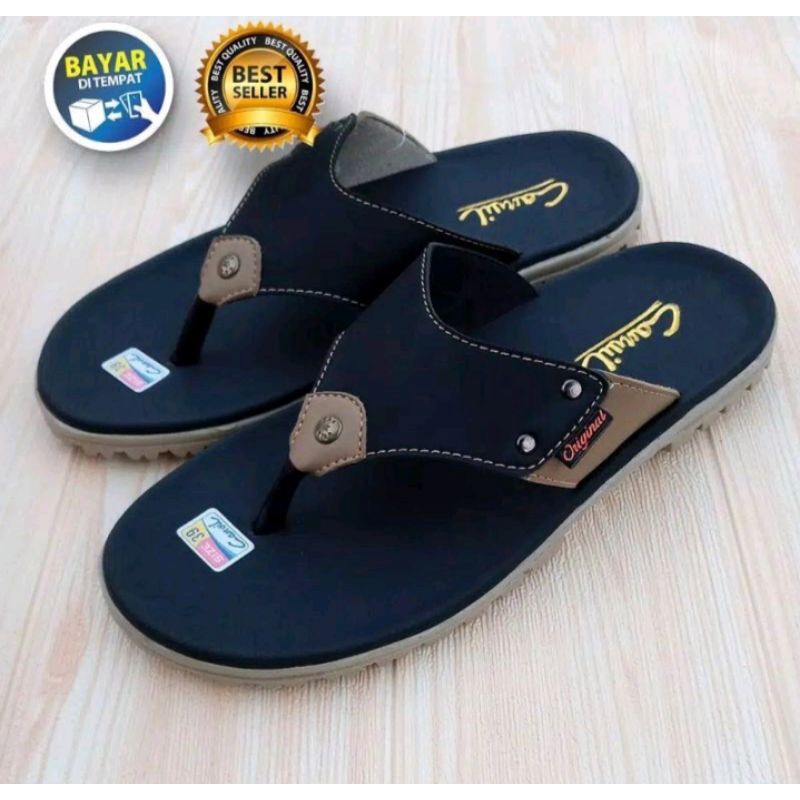 SANDAL JEPIT PRIA|SANDAL JAPIT KULIT PRIA KEKINIAN SENDAL SLOP KULIT