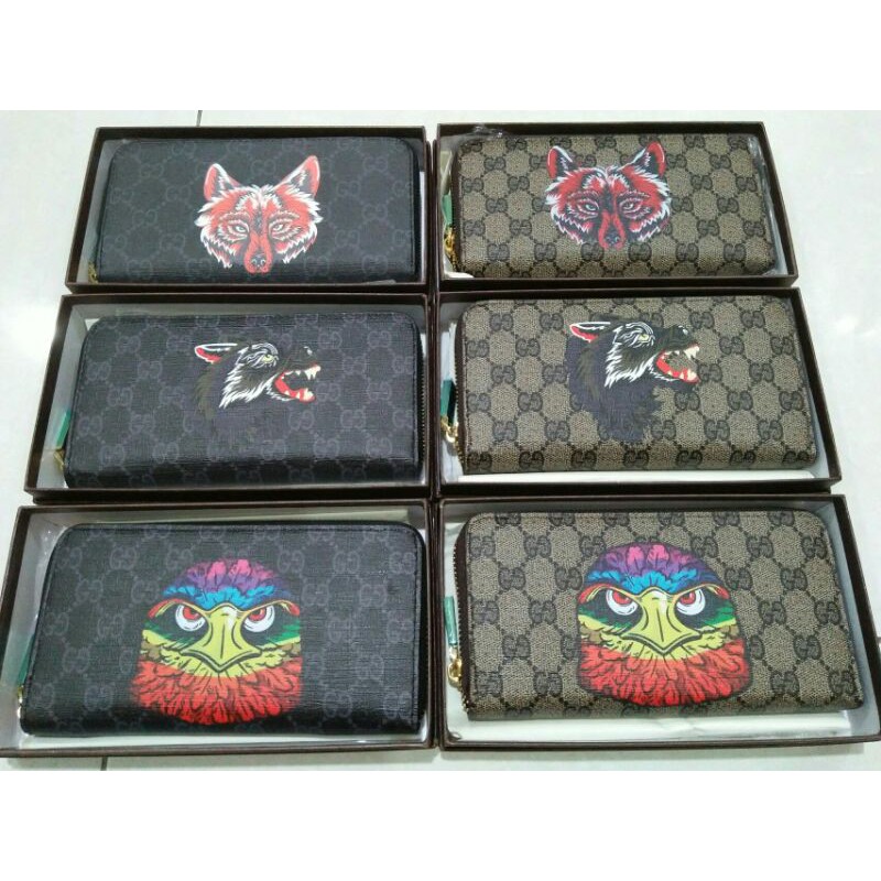 dompet panjang resleting 60017 animal head