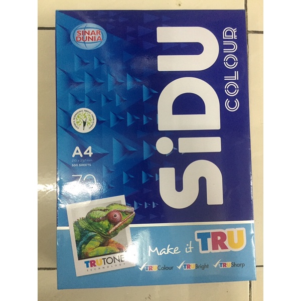 

Kertas Hvs A4 70 Gram Sidu ( Sinar Dunia ) Warna Biru