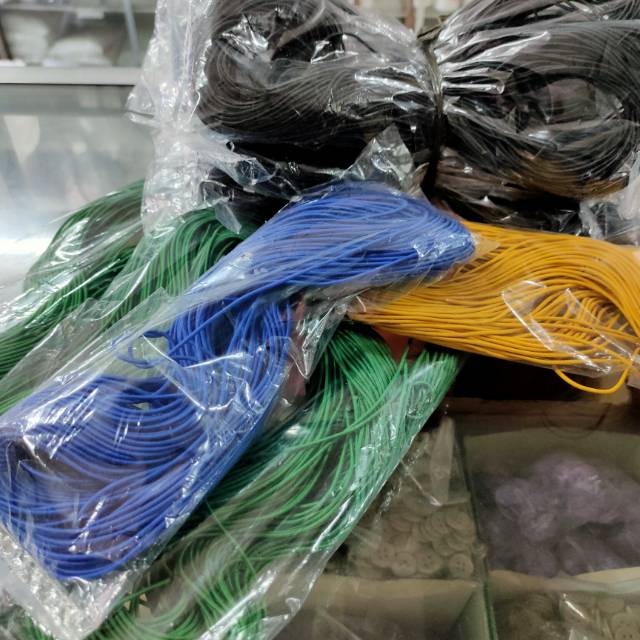 Tali Karet Elastis 2mm Tali Elastik String Rubber Kecil Mini Satu Roll