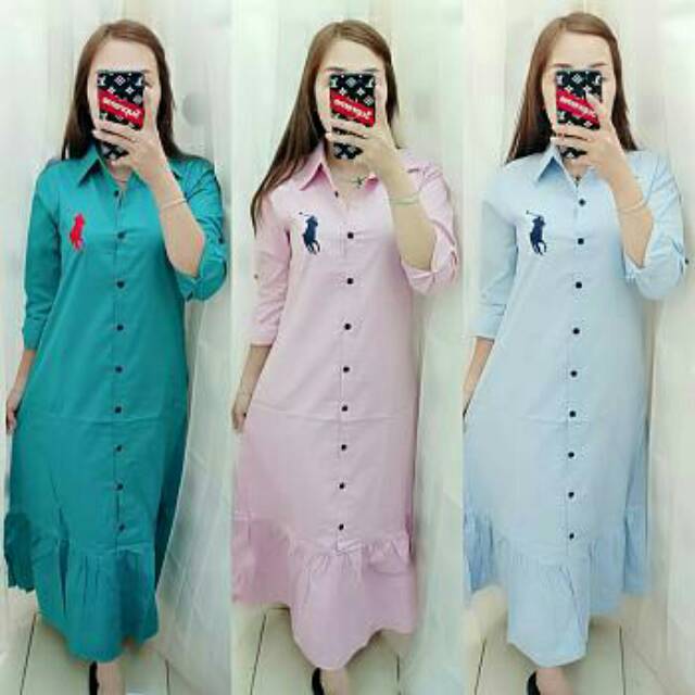 GAMIS POLO KATUN RIMPEL
