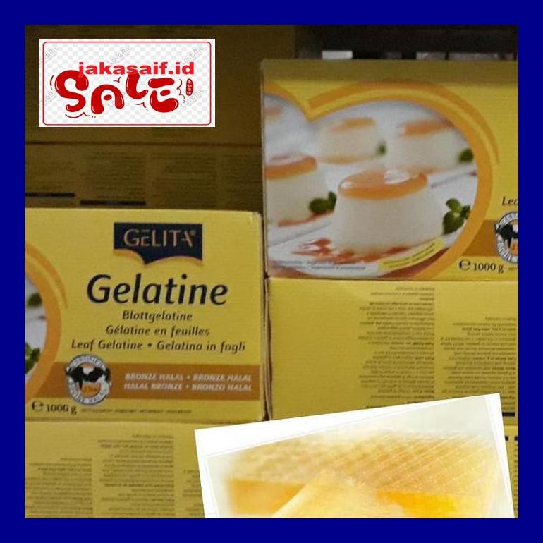 

Jak5D0Yh Gelatin Sheet Halal By Gelita-50 Gram (15 Lembar ) D50Jaks