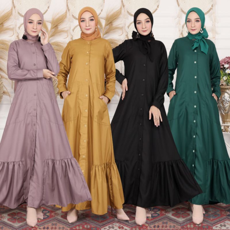 Gamis madina zatulini || polos simplle