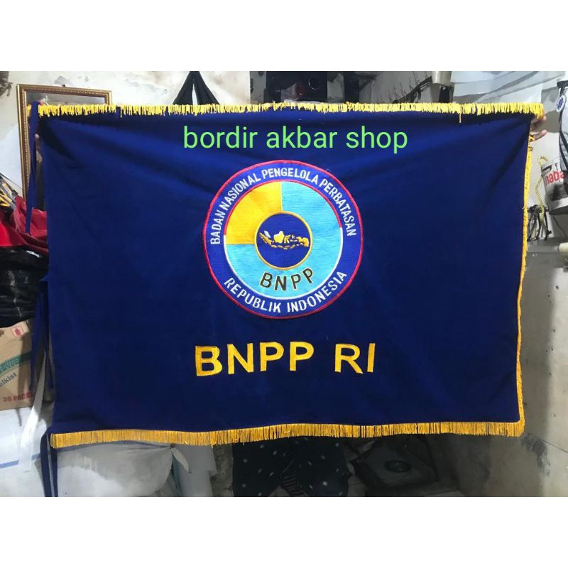 bandera petaka BNPP RI/bendera petaka bordir/bendera petaka ruangan