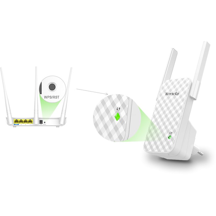 TENDA A9 REPEATER  SEAMLESS Penguat Signal Wifi REPEATER OEM TPLINK special edition seamless. V1