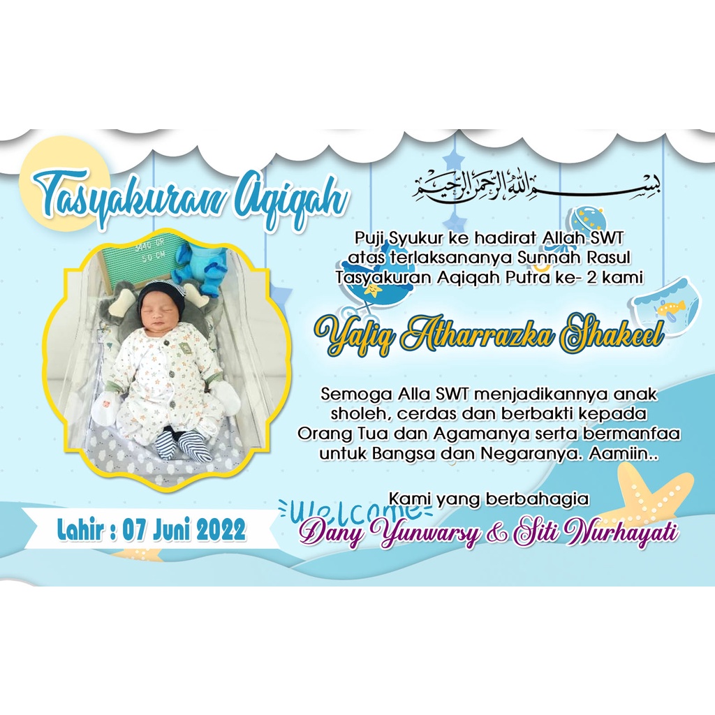 

Tasyakuran Aqiqah Bahan Stiker