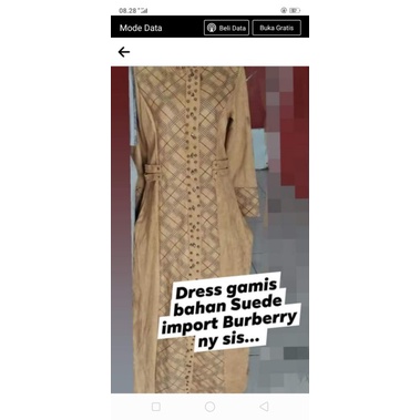 gamis dress import suede