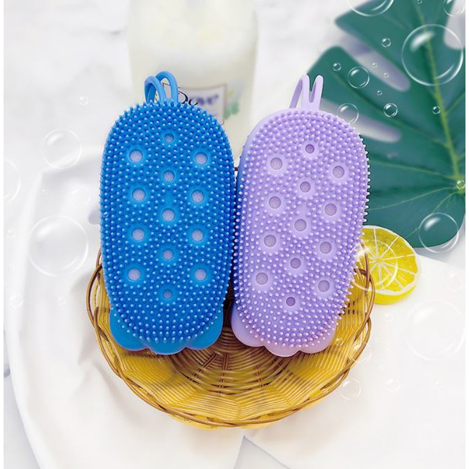 Sikat badan mandi Silicone Bath Scrubbing Mud Bath bubble