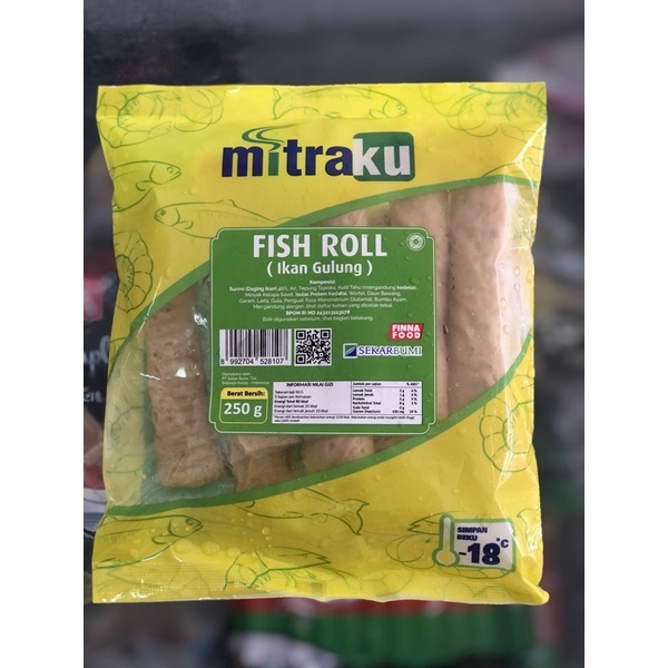 

Mitraku Fish Roll / FishRoll / Ikan Gulung 250gr