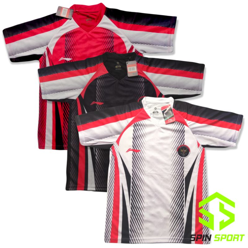[SSL02] Baju LN Olympiade Tokyo 2021 Premium Timnas Indonesia Badminton Kaos Bulutangkis Tenis Meja 