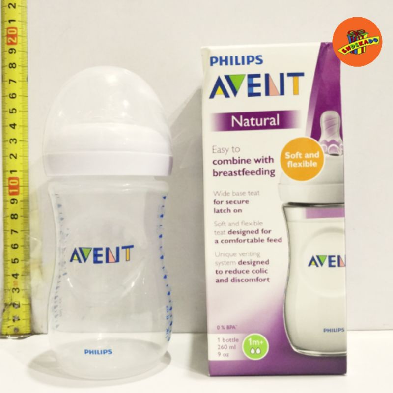 PHILIPS AVENT BOTOL SUSU PP NATURAL BENING 260ml
