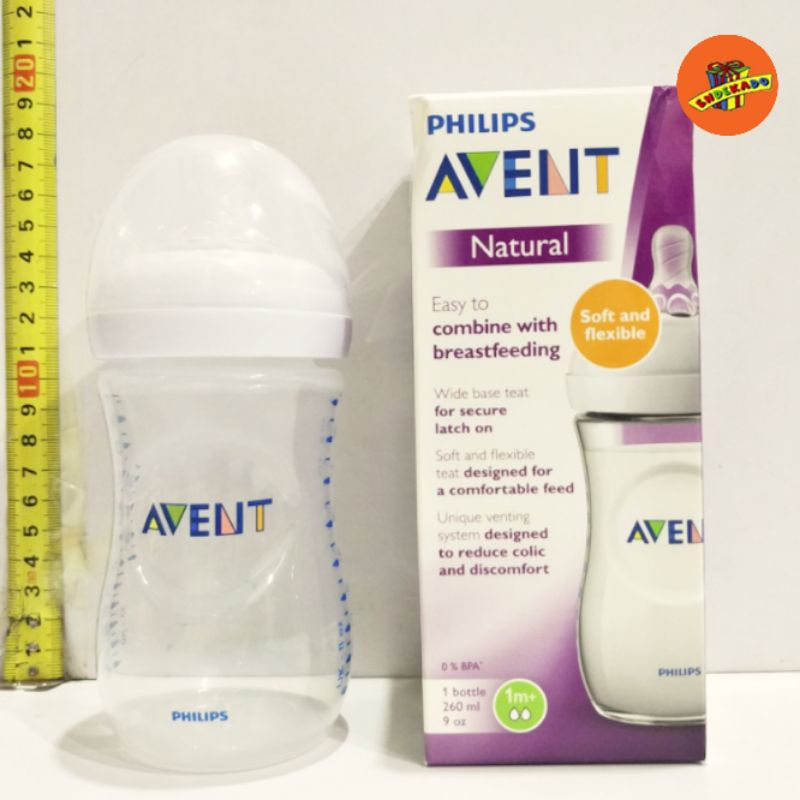 PHILIPS AVENT BOTOL SUSU PP NATURAL BENING 260ml