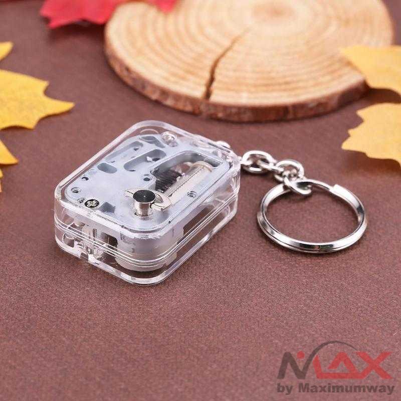 VKTECH Kotak Musik DIY 18 Tones Music Box Keychain - MBB18 Warna Silver