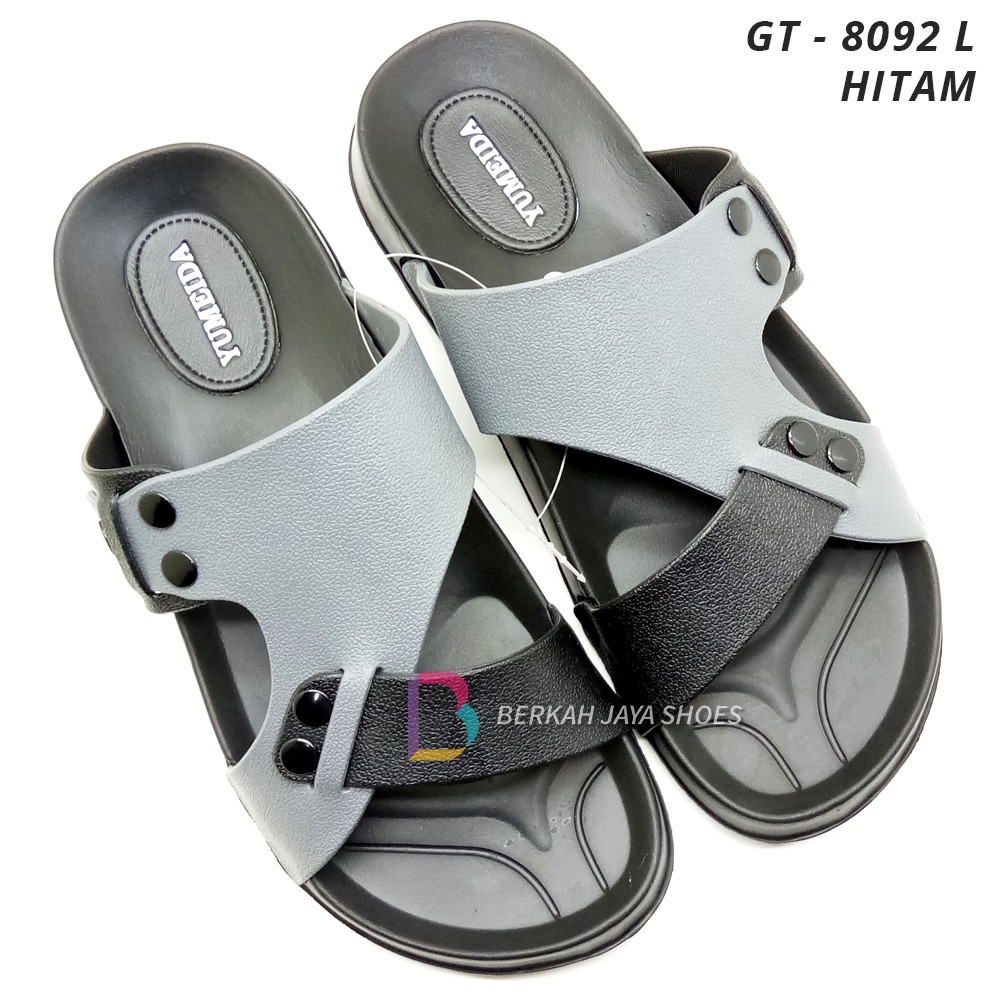 Sandal Pria Karet - Sandal Slop Pria Yumeida GT-8092 L Varian Warna