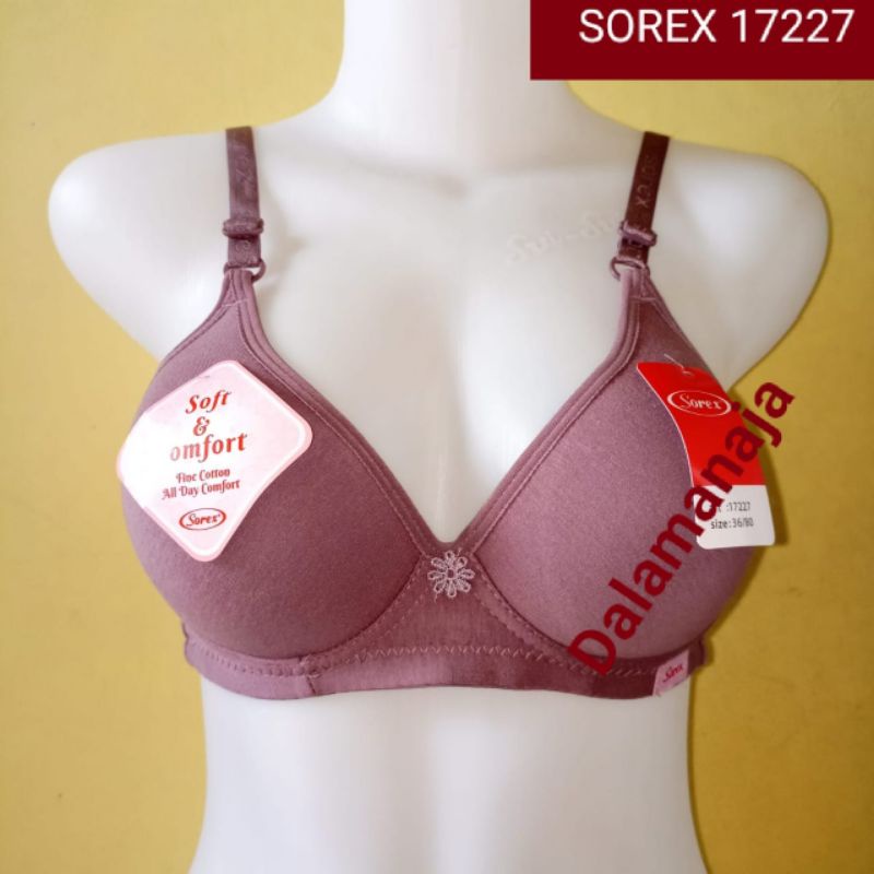 SOREX Bra Soft &amp; Comfort 17227 Busa Tanpa Kawat Setara CUP A-B ini
