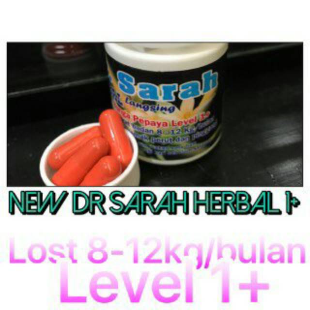 Pelangsing dr.sarah level 1+ oren 30 kapsul
