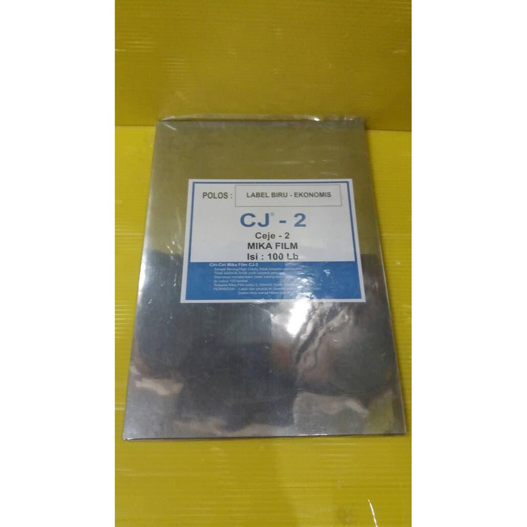 

Kertas / Cover Jilid Plastik Mika A4 (Pak Isi 100 Lembar)