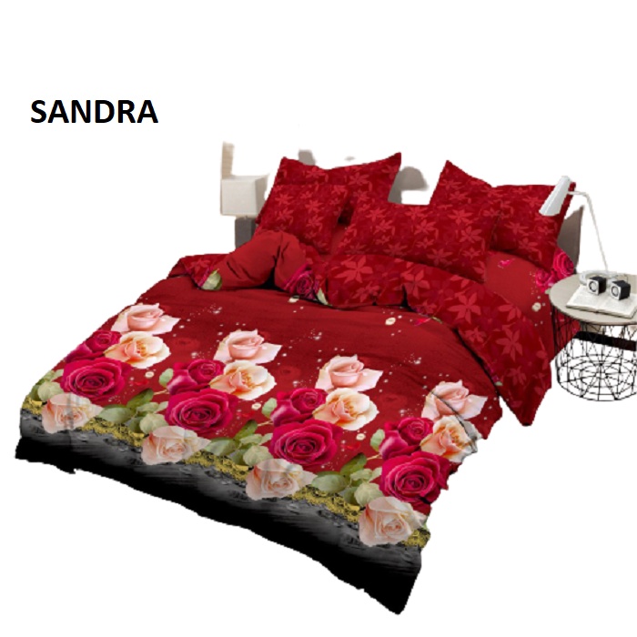 Ss Bedcover Set 160 Lady Rose 160x200 queen size no. 2 RUMBAI Bed Cover TERMURAH part a