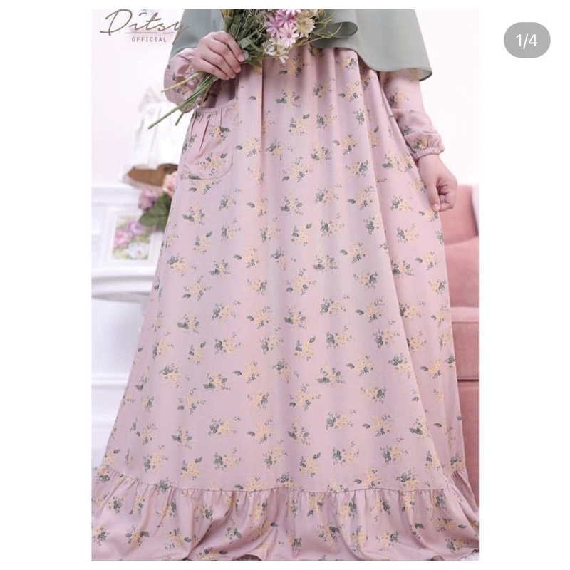 preloved ditsy nualla crepepink M