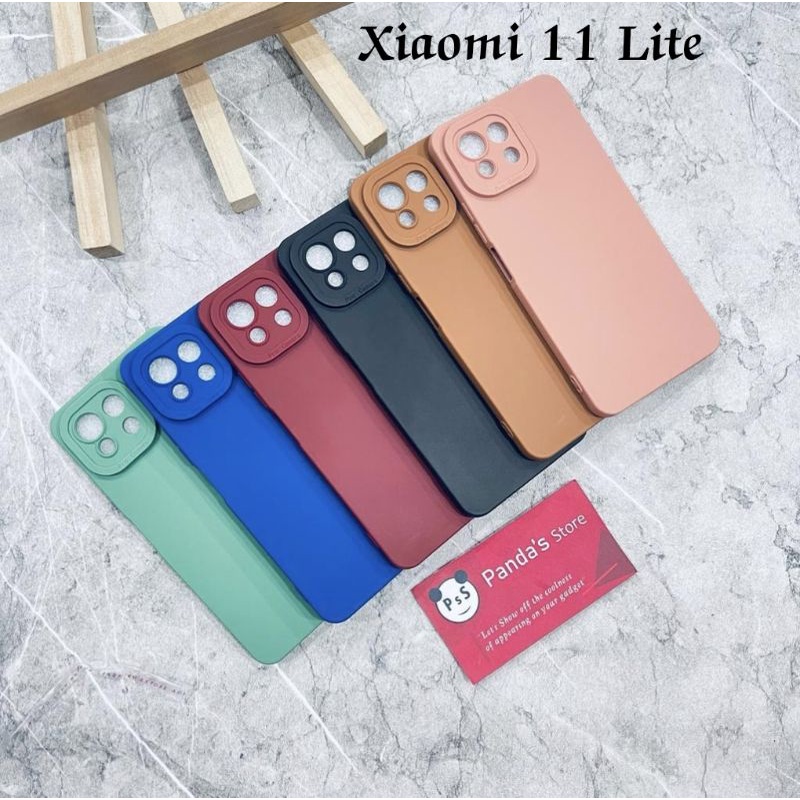 Softcase Pro Camera Xiaomi 11 Lite Candy Case Full Color 3D Silikon TPU