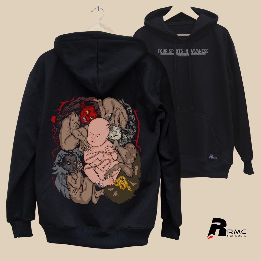 RMC Republic Hoodie Pria Oversize Spiritual Jawa Sweater Bigsize Jumbo S M L XL 2XL 3XL 4XL 5XL Jumper Free Sticker