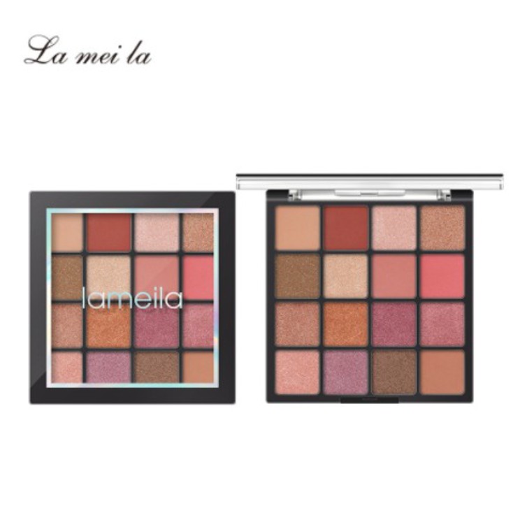 LAMEILA 16 Colors Glitter Matte Eyeshadow Palette Color Shimmer And Matte Eye Shadow LA021 5015