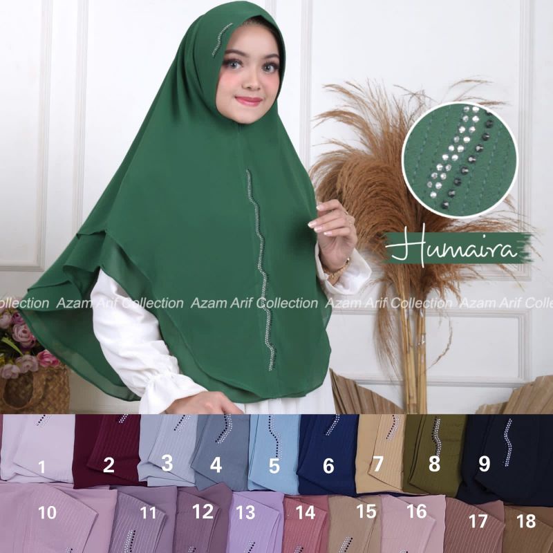 khimar humaira 2 layer khimar ceruty payet 2 layer