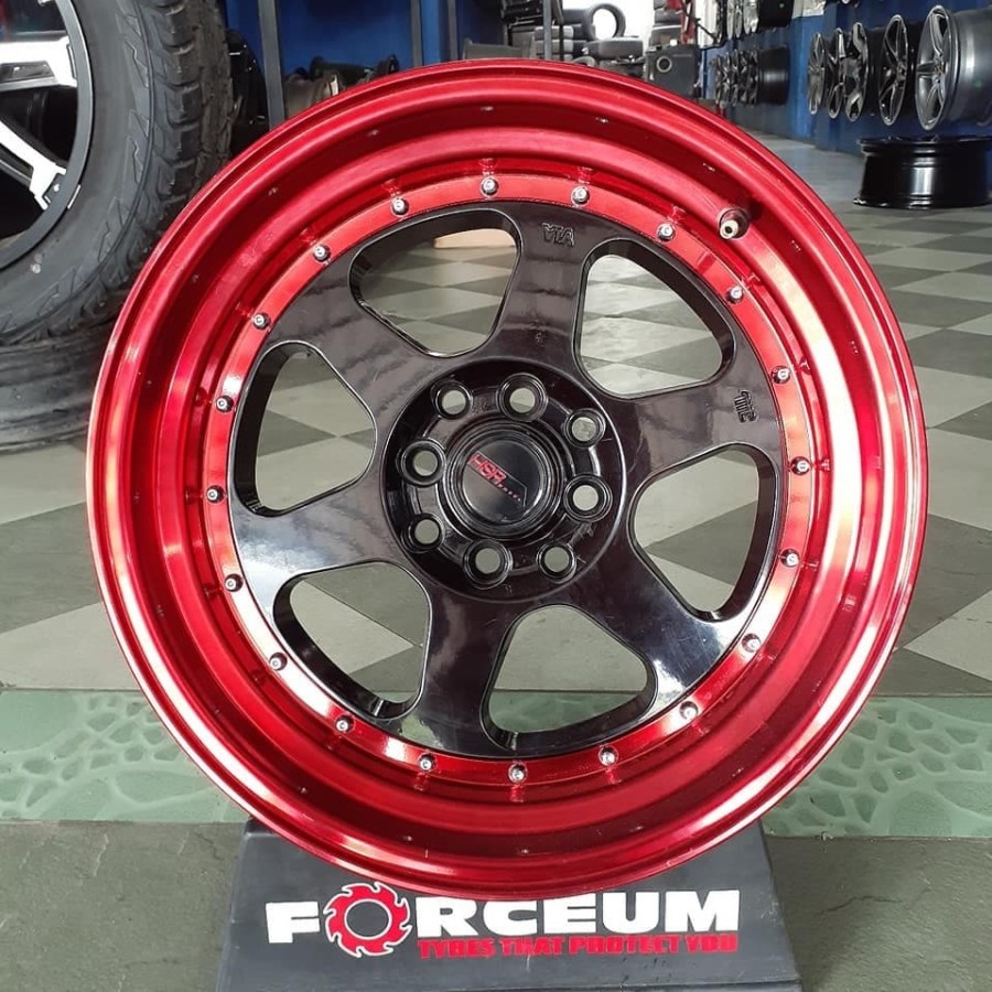 Velg Mobil Racing R16 HSR RUMOI Lobang 4 Ring 16 Lebar 7,5-8,5 Celong