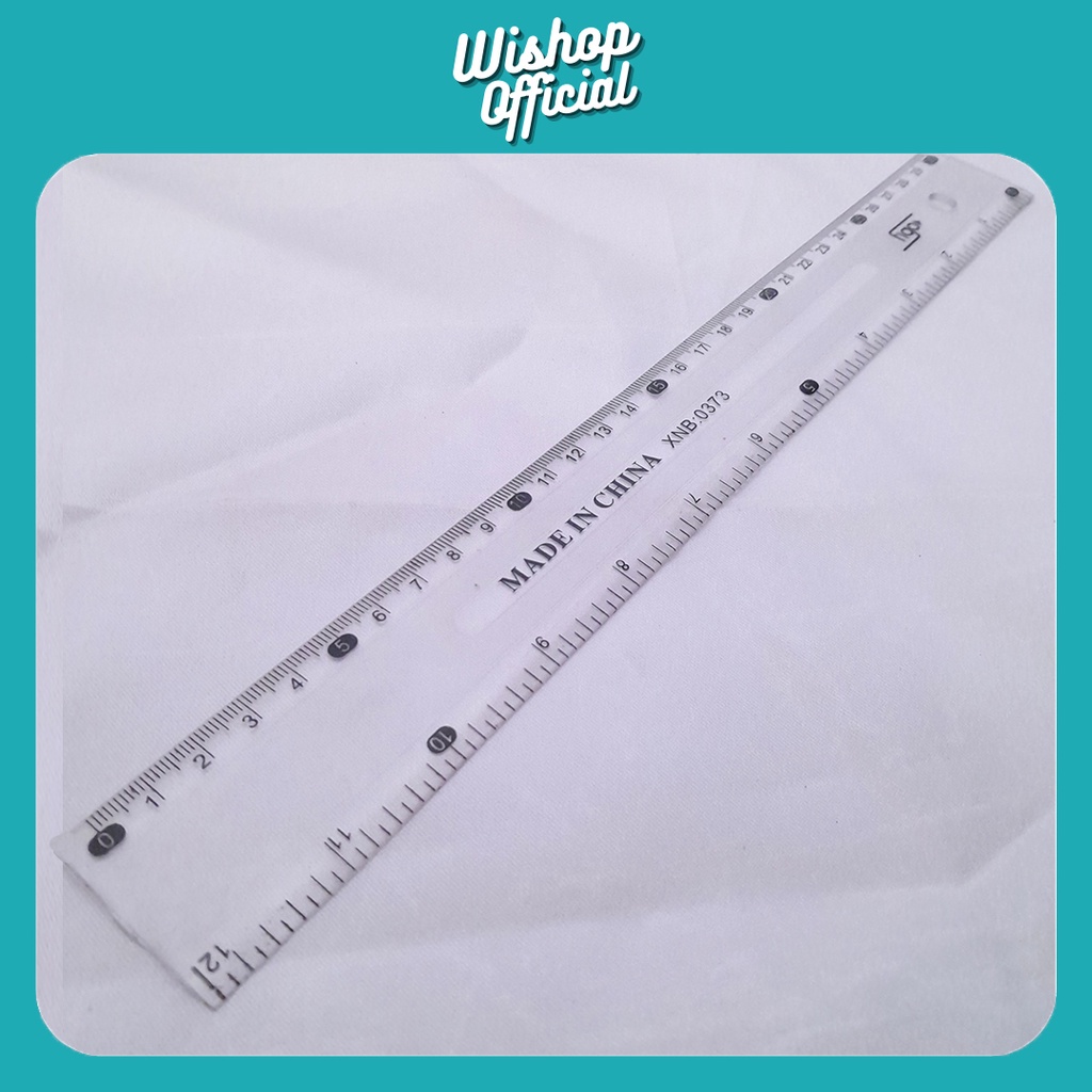 

Penggaris plastik Mika 30 cm Figo pengukur kertas A3 A4 A2 penggaris 30cm