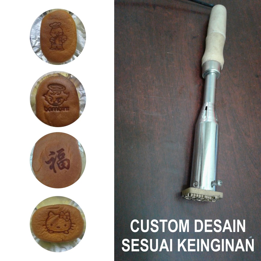 

Stempel untuk Roti atau kue atau Bakpao dengan custom desain