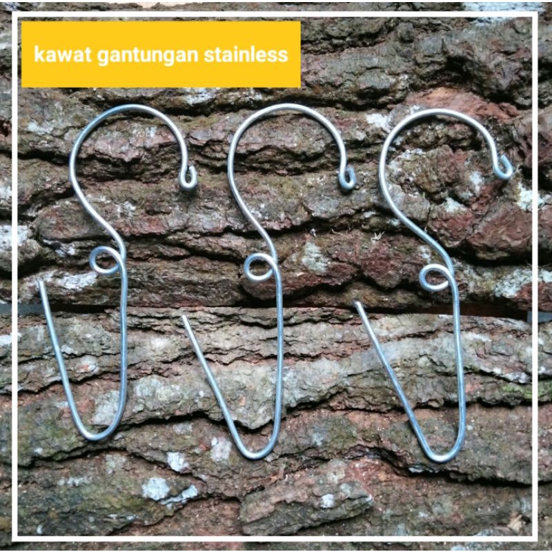 Gantungan pot | Gantungan pot bunga | kawat galvanis | Gantungan papan anggrek