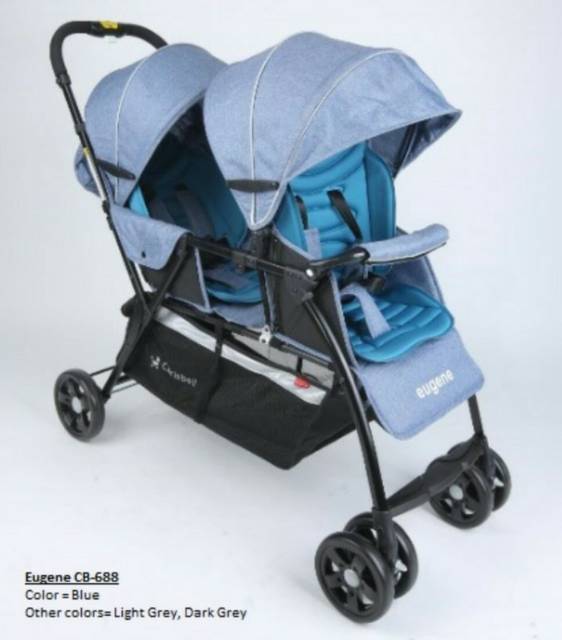 Stroller Kembar Tandem Chris Bell Eugene CB688-1