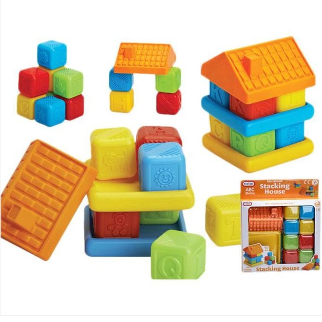 fun time educational abc blocks stacking house 9 months f6865