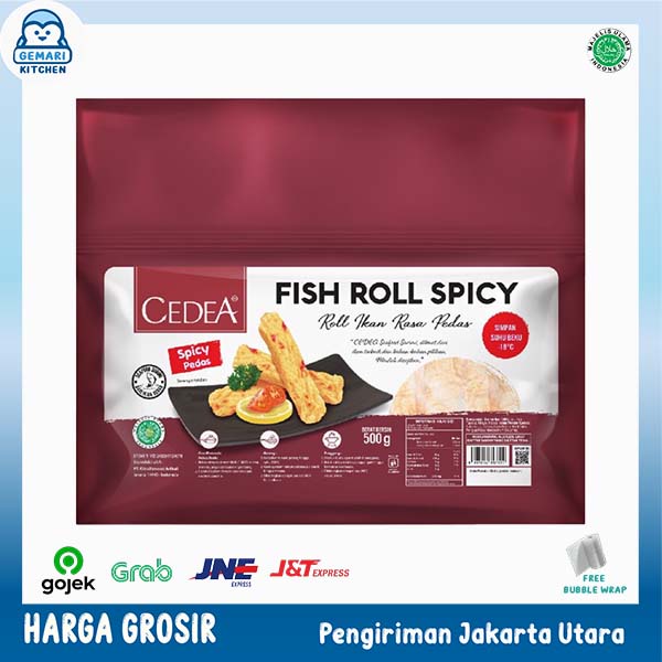 CEDEA FISH ROLL ORIGINAL/CHEESE/SPICY/CORN 500 GRAM