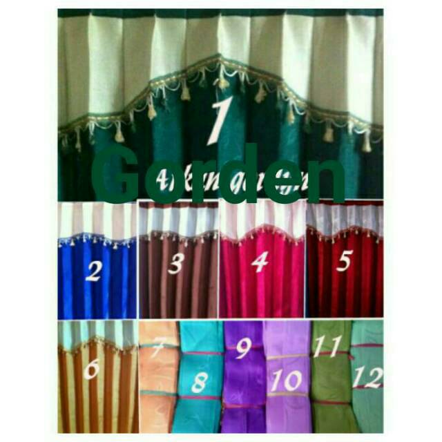 GORDEN PONI RENDA PINTU JENDELA L 100 CM T 180 cm GORDEN PONI RENDA PINTU JENDELA L 100 CM T 180 cm