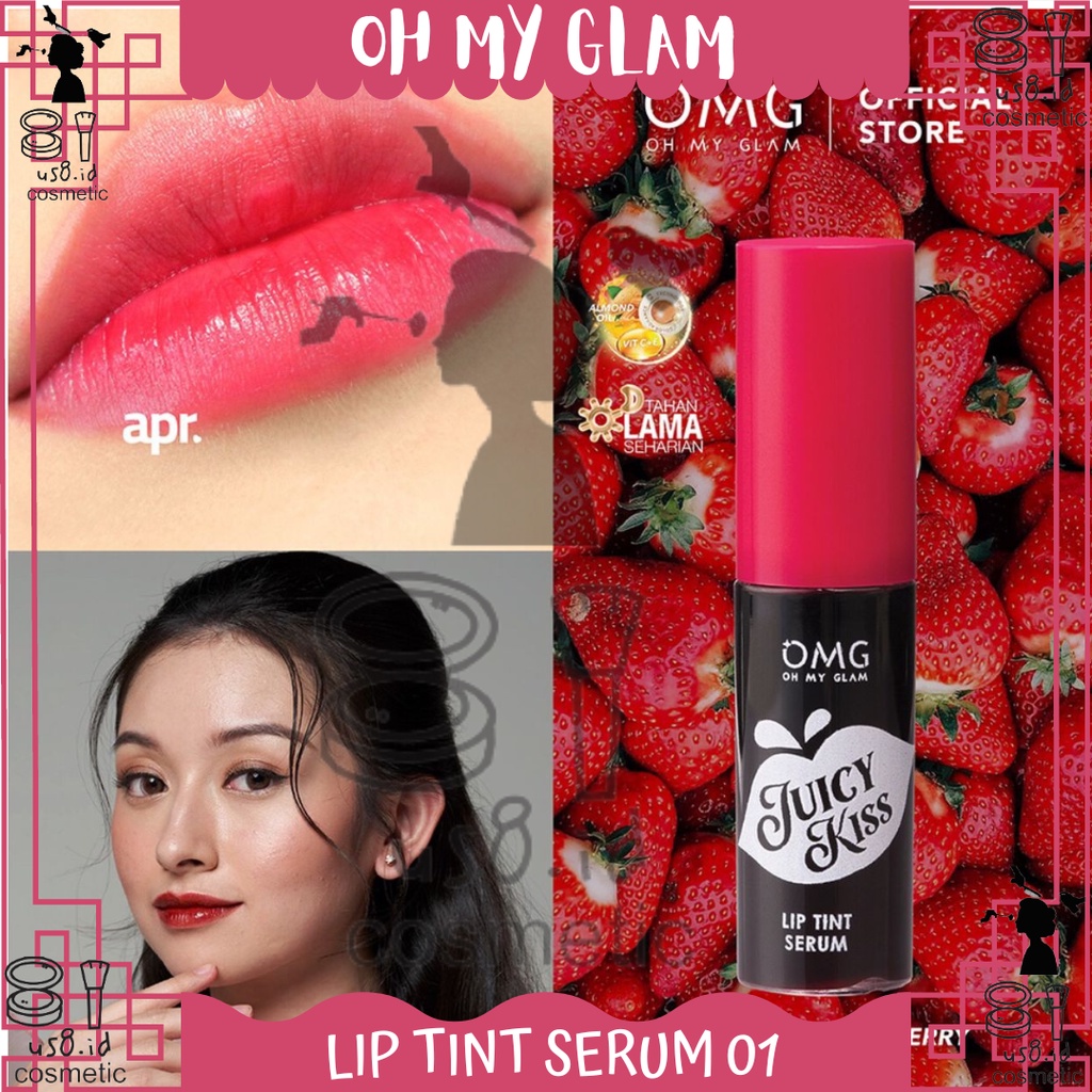 OMG Juicy Kiss Lip Tint Serum | Serum Bibir | Lip Tint | Tint Serum | BPOM Oh My Glow Glam