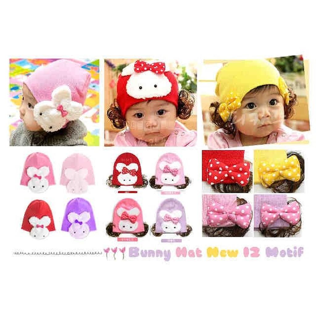 Bunny Hat/Topi Kuncir Bunny/Topi Wig Bunny