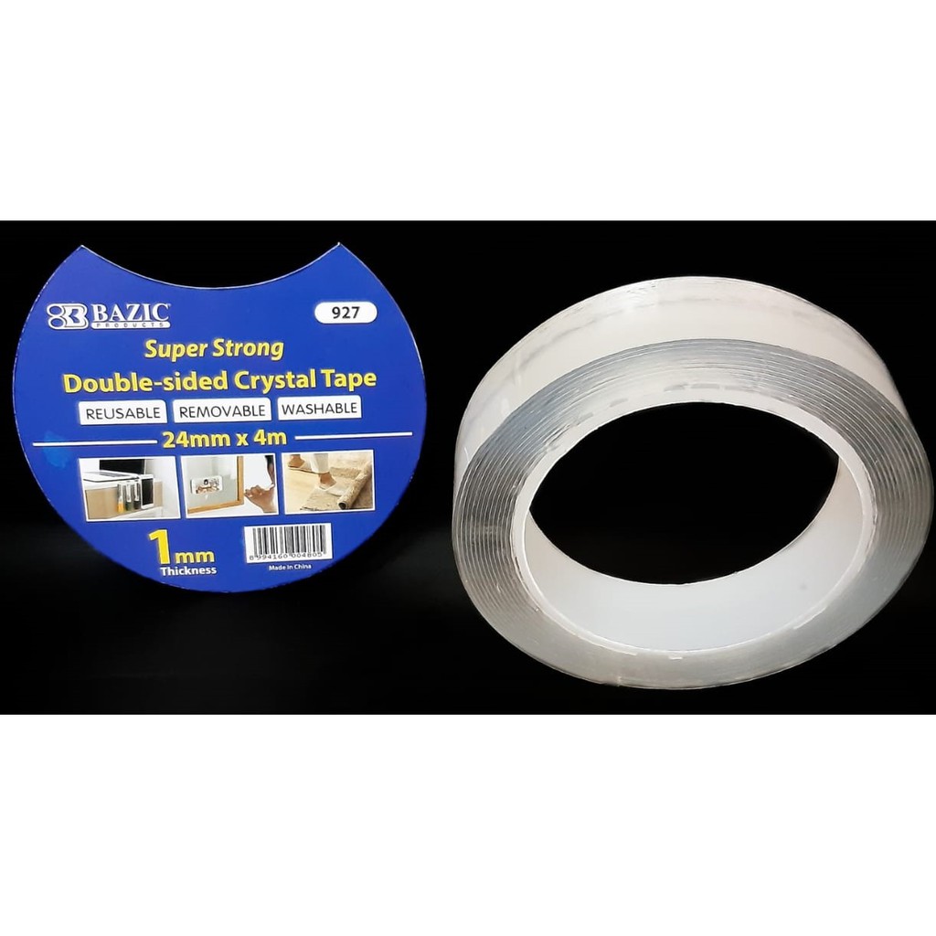 

DOUBLE TAPE FOAM NANO TRANSPARAN BENING 24MM X 4M ( 1MM ) CRYSTAL TAPE SUPER STRONG