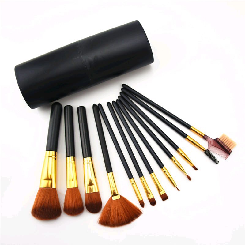 MILLENIAL KUAS MAKE UP TABUNG 12PCS MAKE UP BRUSH 12