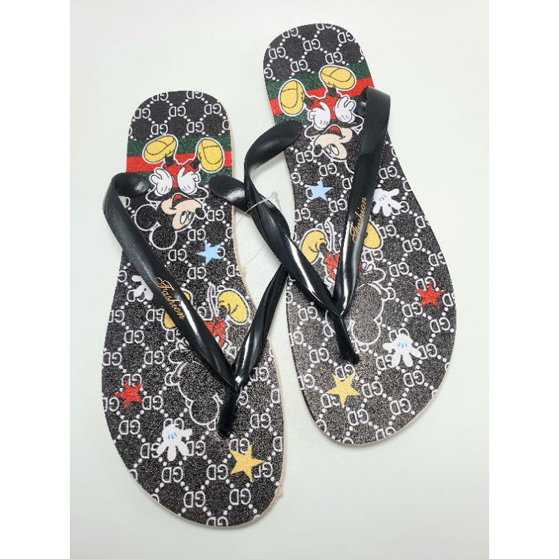 SANDAL JEPIT WANITA KARET MICKEY MOUSE 8831 FASHION