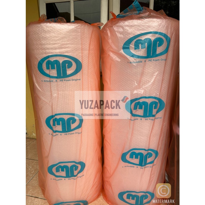 

Ginger- Bubble Wrap MP (Mulia Pack) uk 125 cm x 50 m orange bahan tebal - Putih, 2.4kg